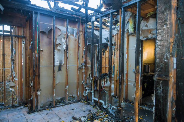 Professional Soot Cleanup technician working in Aurora, MN